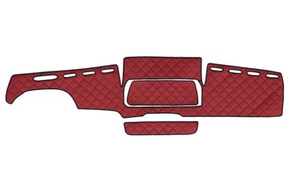 Кожа за табло Elegancе  за MAN TGX (2018-) ЧЕРВЕН