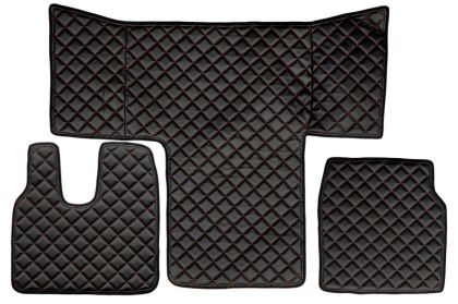 Кожени стелки Elegance-L,XL кабина-MAN TGL (2018-)-ЧЕРЕН/ЧЕРВЕН