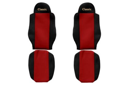  Тапицерия Classic-един колан-MAN TGA (01.2000-12.2010)-ЧЕРВЕН