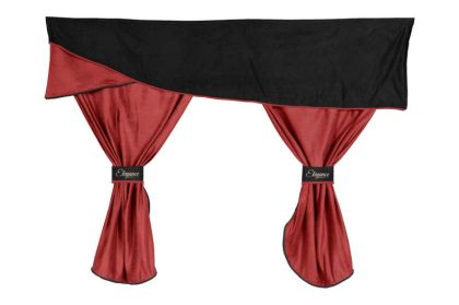 Завеси Elegance-XL кабина-MAN TGA (01.2000-12.2010)-ЧЕРВЕН