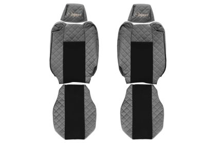 Кожена тапицерия Elegance-не итегрирани подглавници -RENAULT T-SERIES (2014-)-СИВ