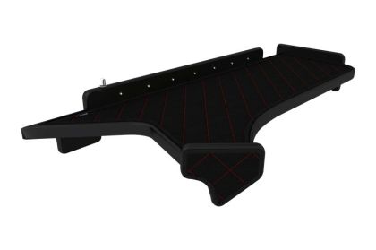 Кожена маса Elegance-голяма-LED-IVECO STRALIS HI-WAY (01.2013-)-ЧЕРЕН/ЧЕРВЕН
