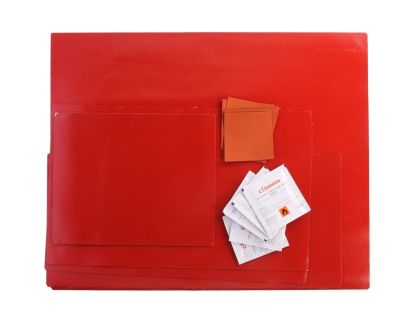 Ремонтен комплект за брезент-ЧЕРВЕН    48см x 39см  24см x 39см  19,5см x 24см