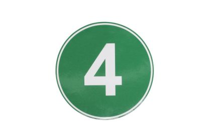 Обознзчителна лепенка Ф22см
