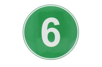 Обознзчителен стикер Ф22см